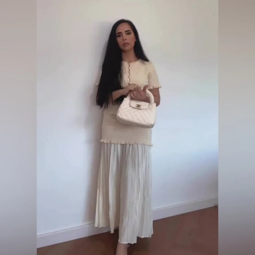ZARA COMBINED KNIT SKIRT